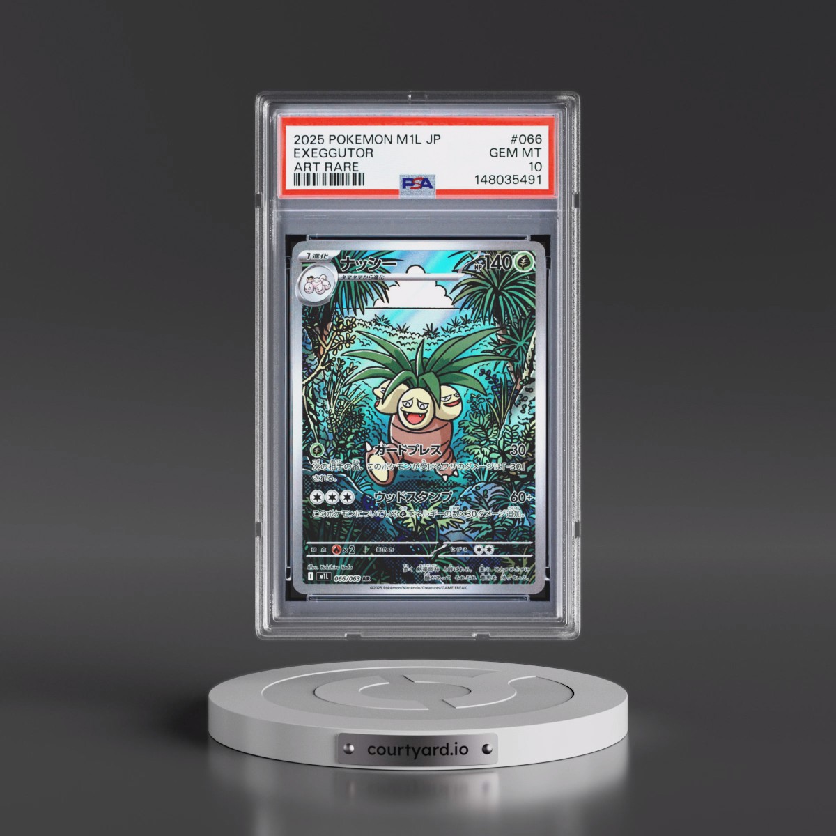 2025 Pokémon M1l-Mega Brave #066 Exeggutor - Art Rare (PSA 10 GEM MINT)
