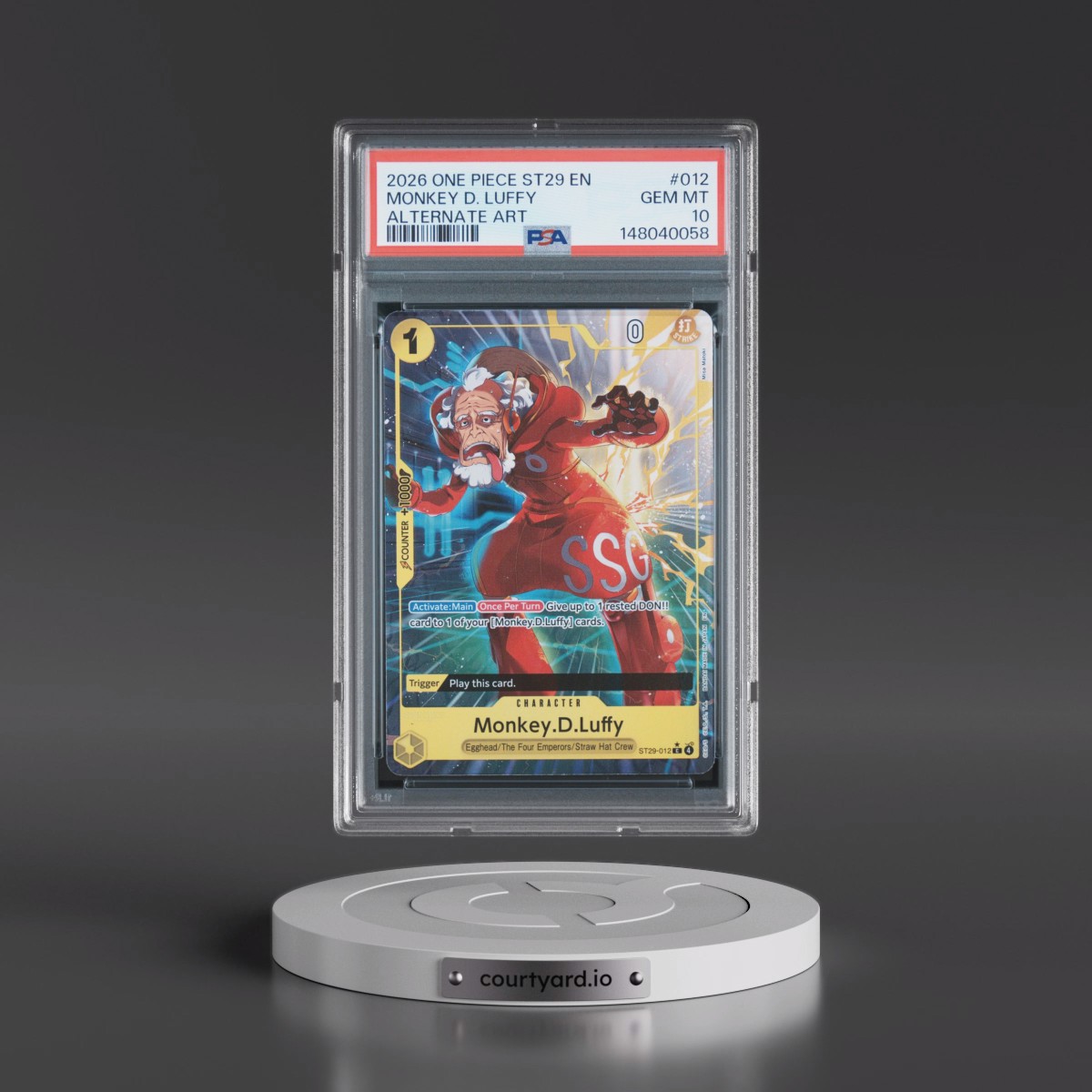 2026 One Piece Starter Deck ST29-Egghead #012 Monkey D. Luffy - Alternate Art (PSA 10 GEM MINT)