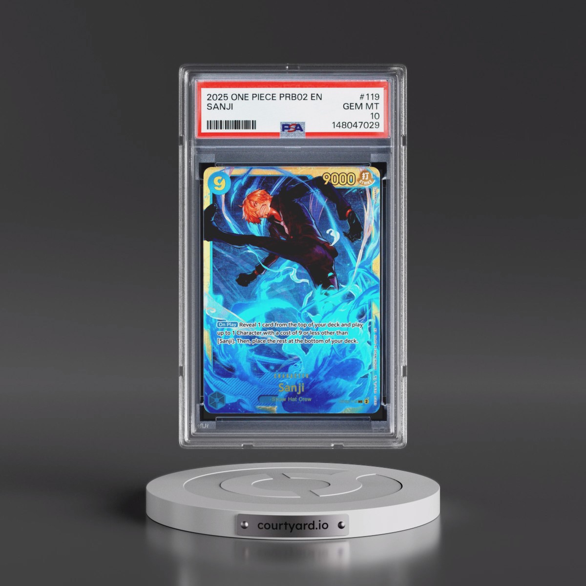 2025 One Piece PRB02-Premium Booster -One Piece Card the Best- Vol.2 #119 Sanji (PSA 10 GEM MINT)