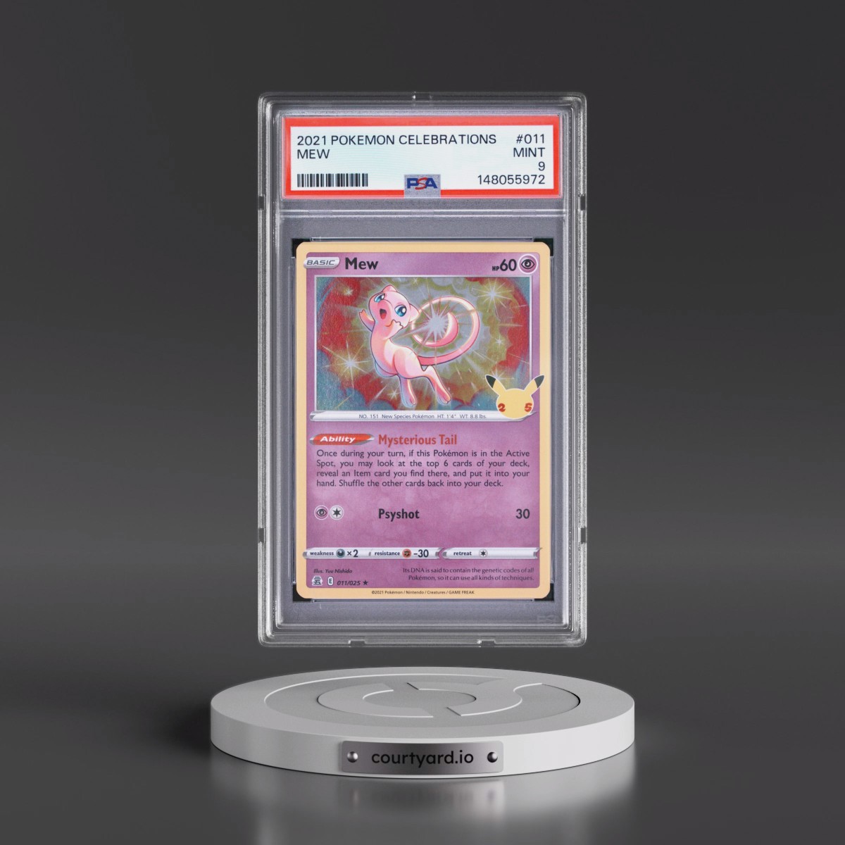 2021 Pokémon Celebrations #011 Mew (PSA 9 MINT)