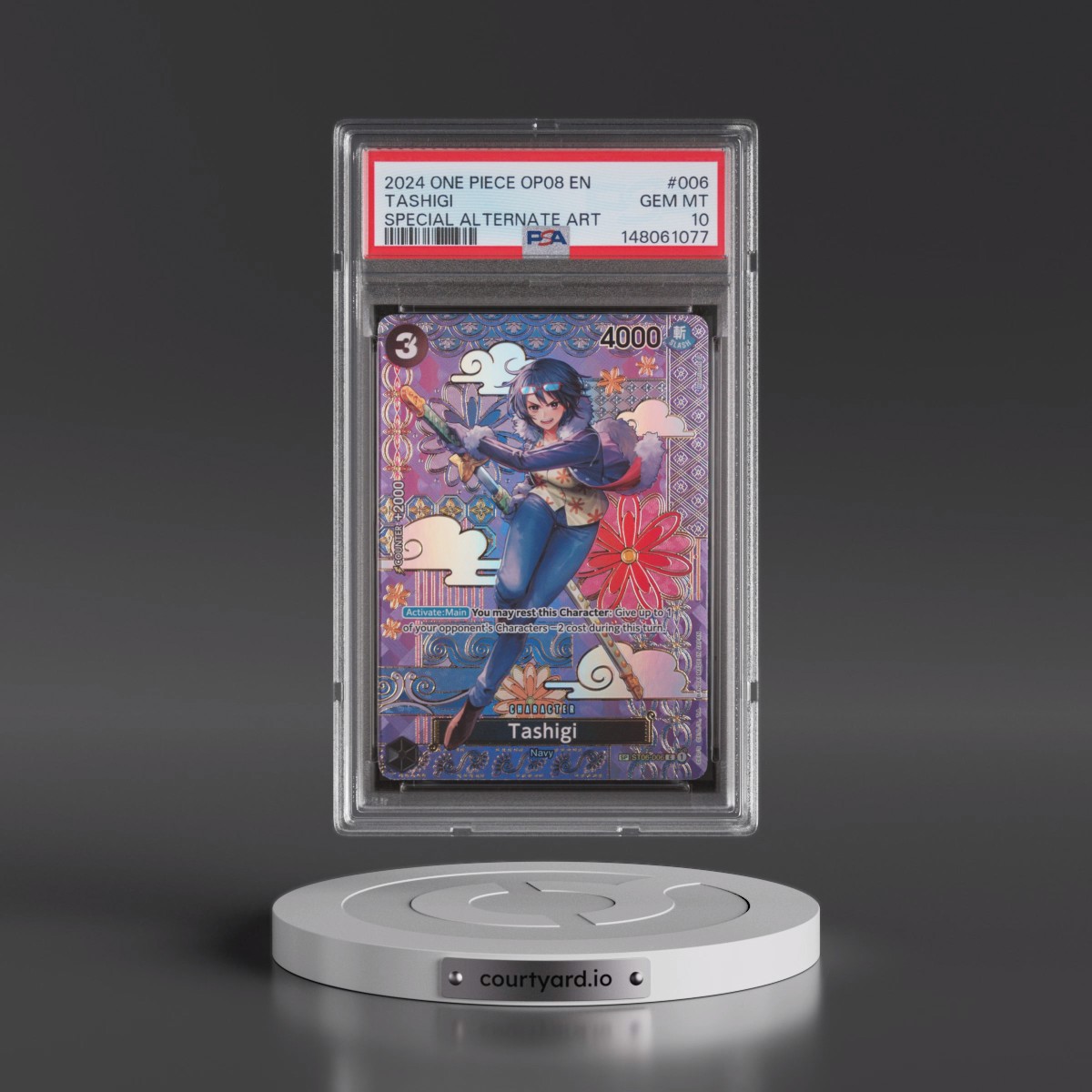 2024 One Piece OP08-Two Legends #006 Tashigi - Special Alternate Art (PSA 10 GEM MINT)