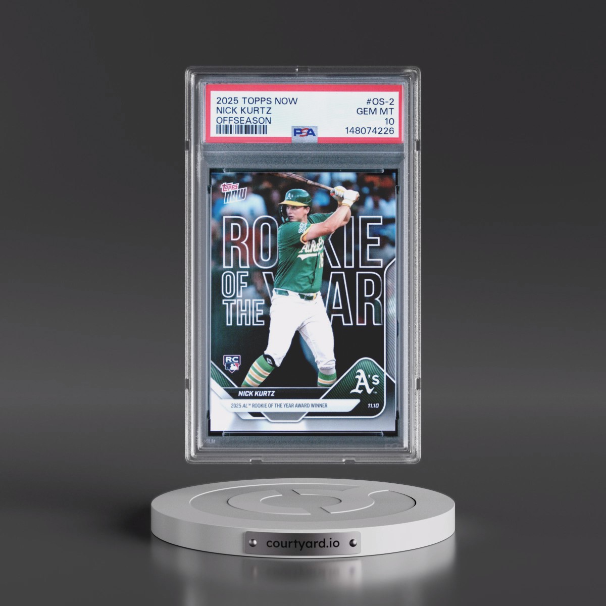 2025 Topps Now Offseason #OS-2 Nick Kurtz (PSA 10 GEM MINT)