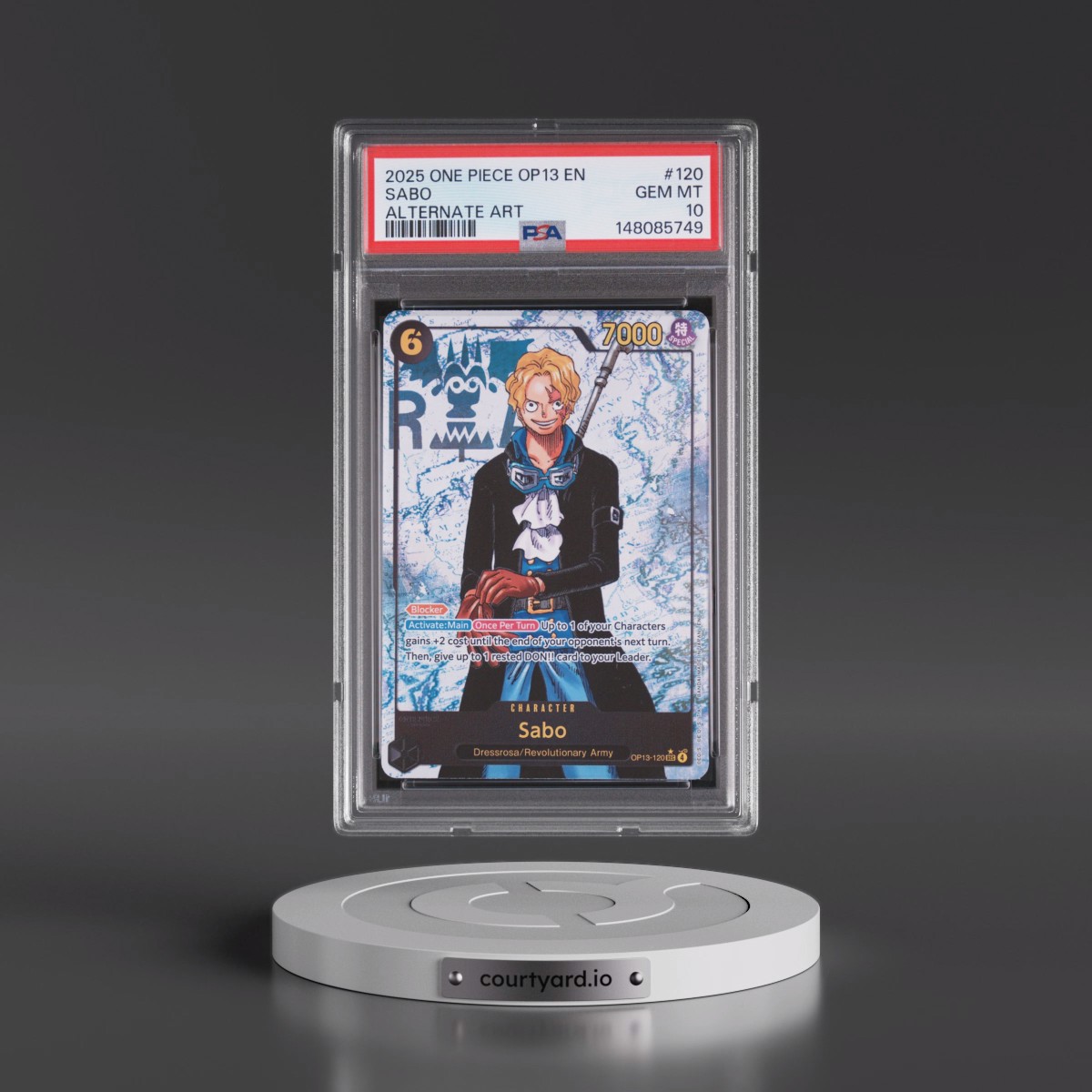 2025 One Piece OP13-Carrying on His Will #120 Sabo - Alternate Art (PSA 10 GEM MINT)