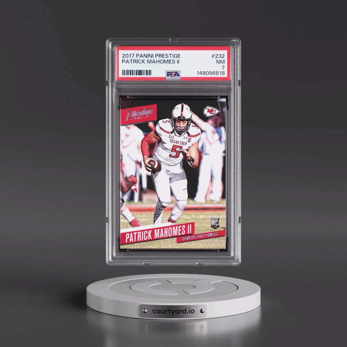 2017 Panini Prestige #232 Patrick Mahomes II (PSA 7 NM)