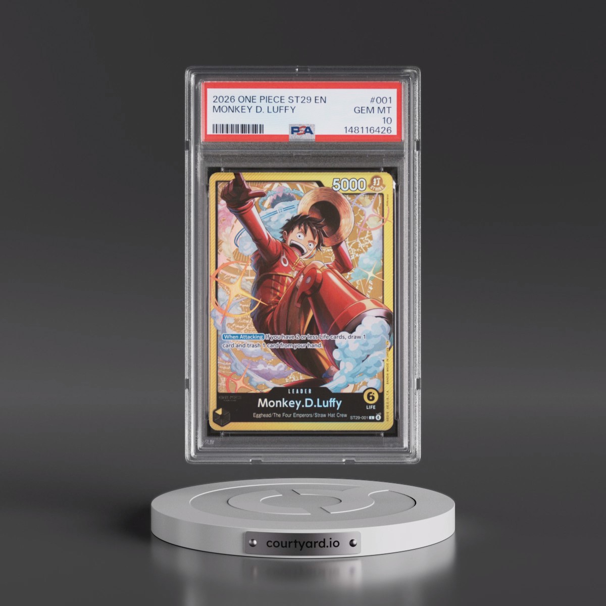 2026 One Piece Starter Deck ST29-Egghead #001 Monkey D. Luffy (PSA 10 GEM MINT)