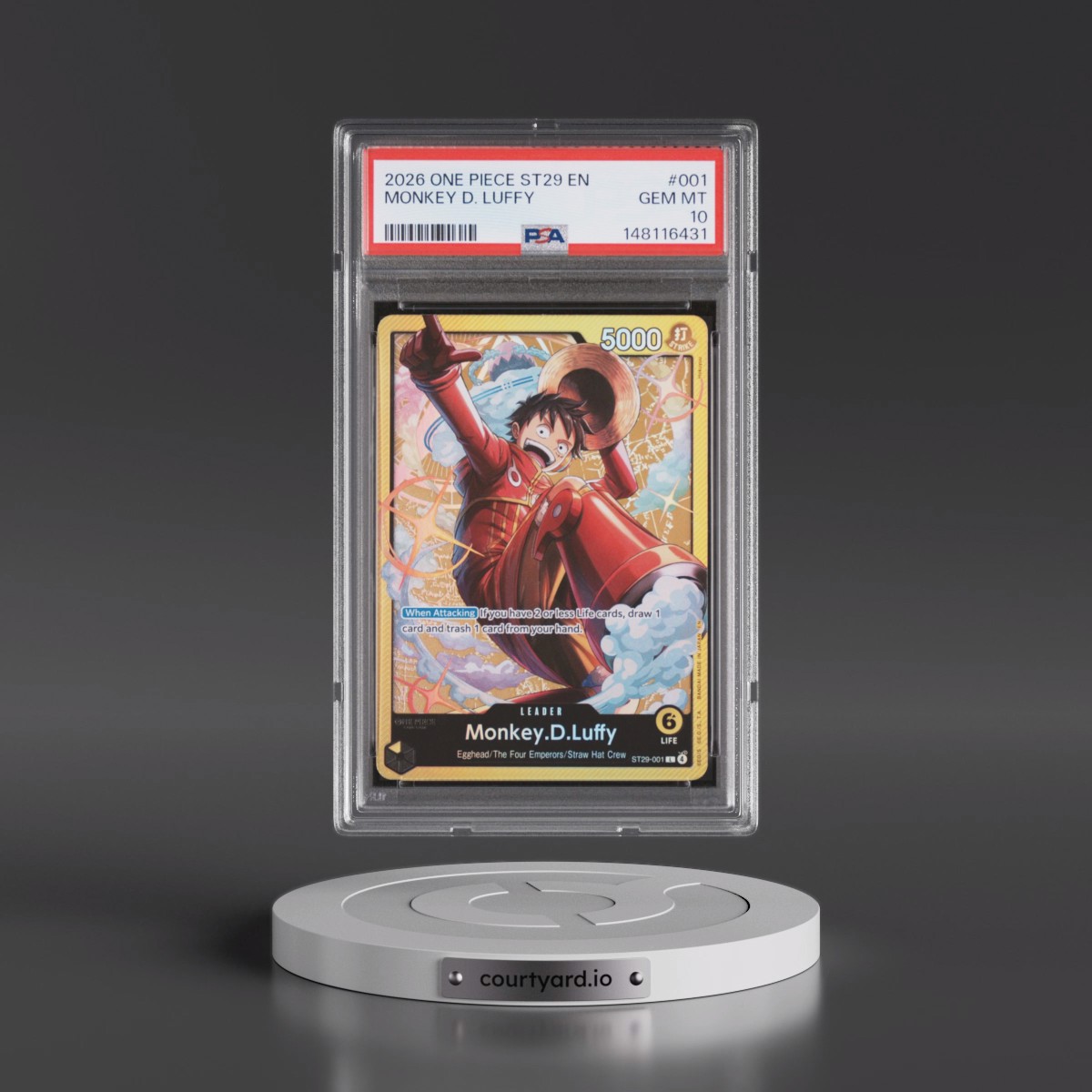 2026 One Piece Starter Deck ST29-Egghead #001 Monkey D. Luffy (PSA 10 GEM MINT)