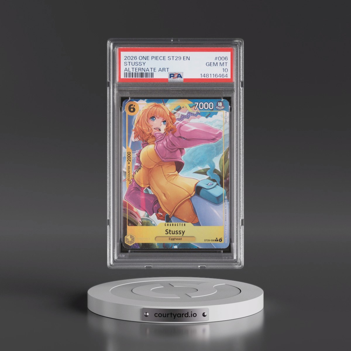 2026 One Piece Starter Deck ST29-Egghead #006 Stussy - Alternate Art (PSA 10 GEM MINT)