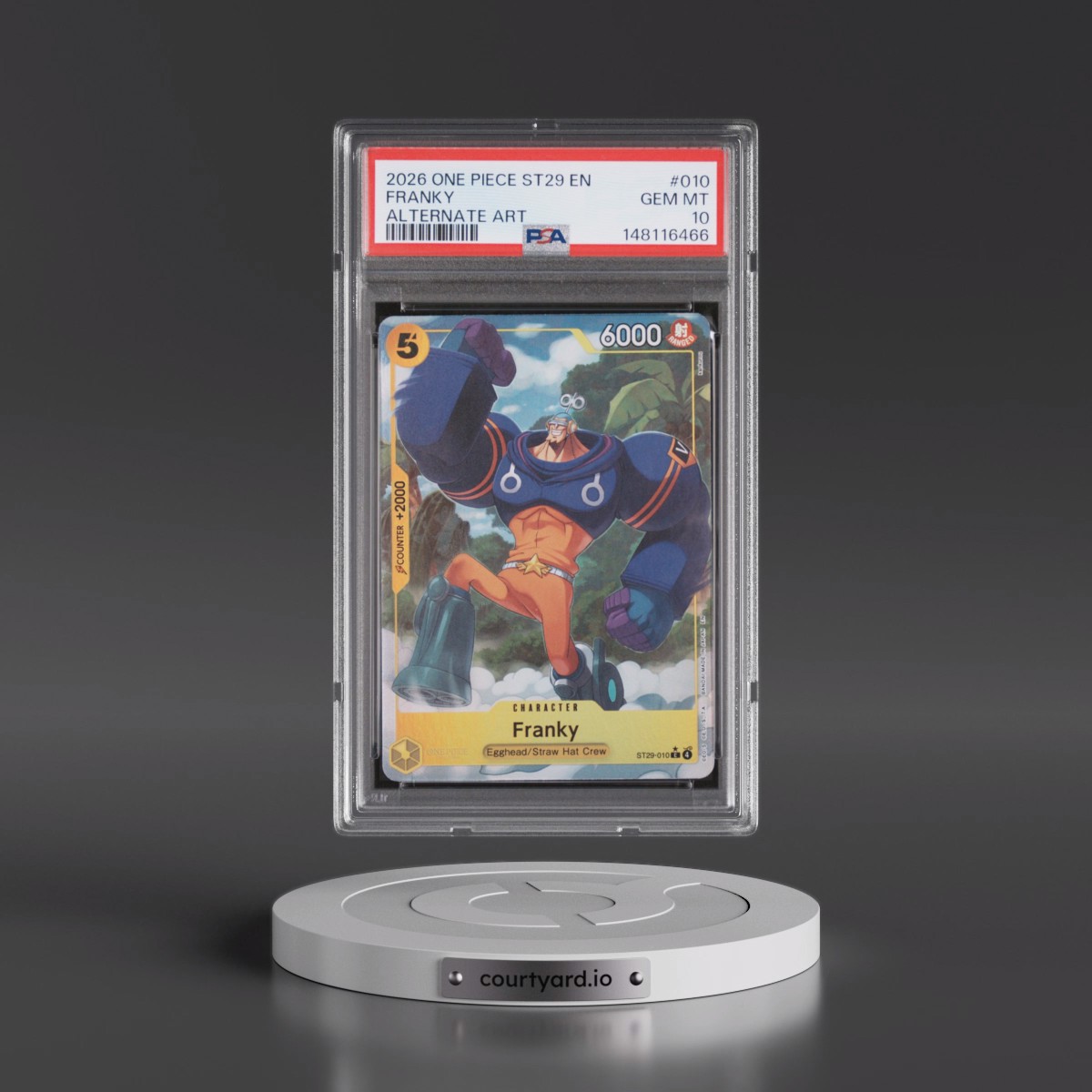 2026 One Piece Starter Deck ST29-Egghead #010 Franky - Alternate Art (PSA 10 GEM MINT)