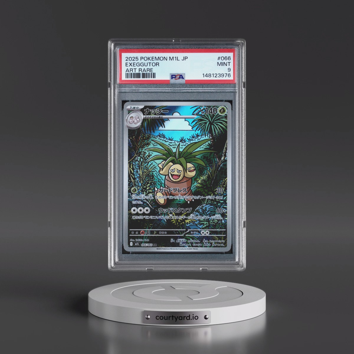 2025 Pokémon M1l-Mega Brave #066 Exeggutor - Art Rare (PSA 9 MINT)