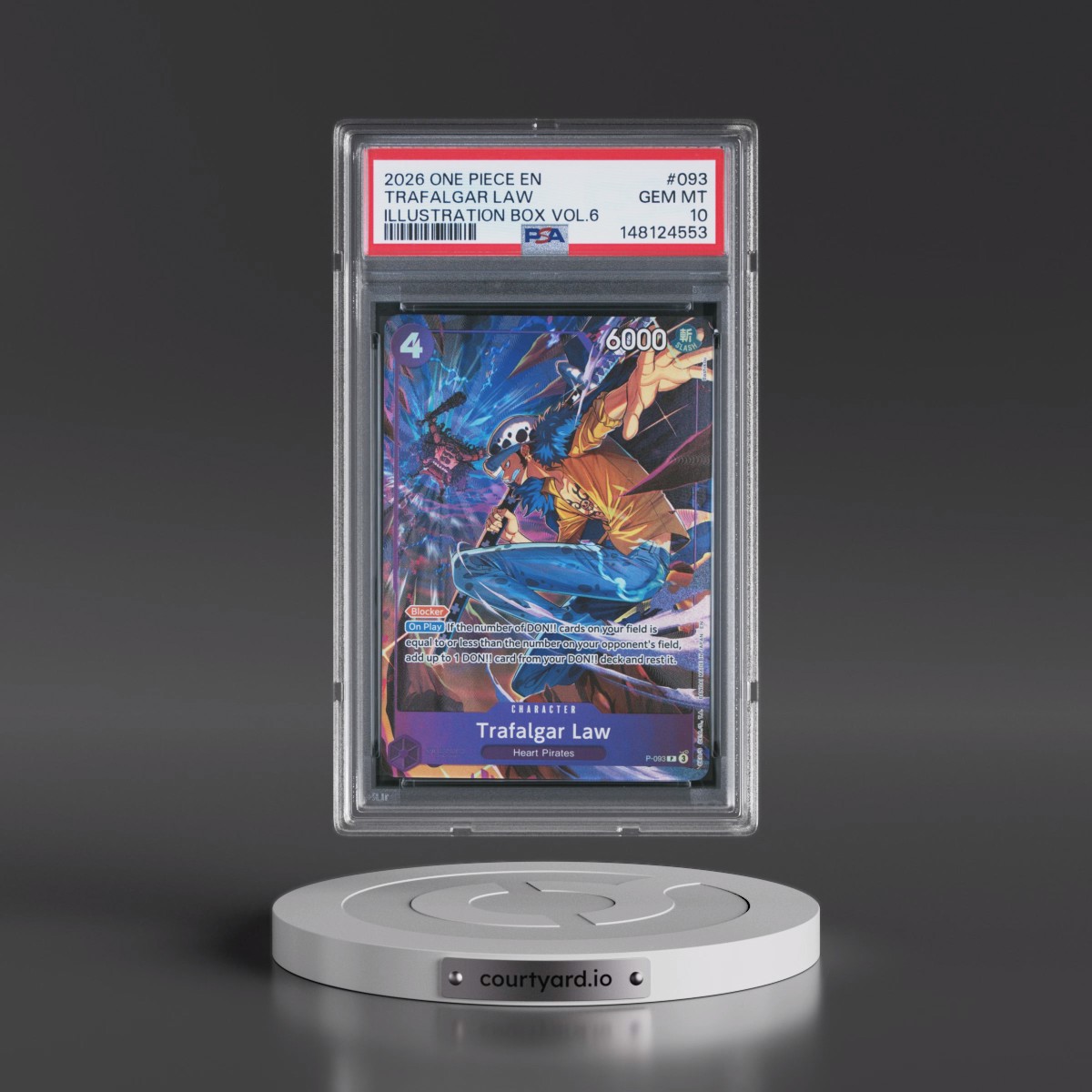 2026 One Piece Promos #093 Trafalgar Law - Illustration Box Vol.6 (PSA 10 GEM MINT)