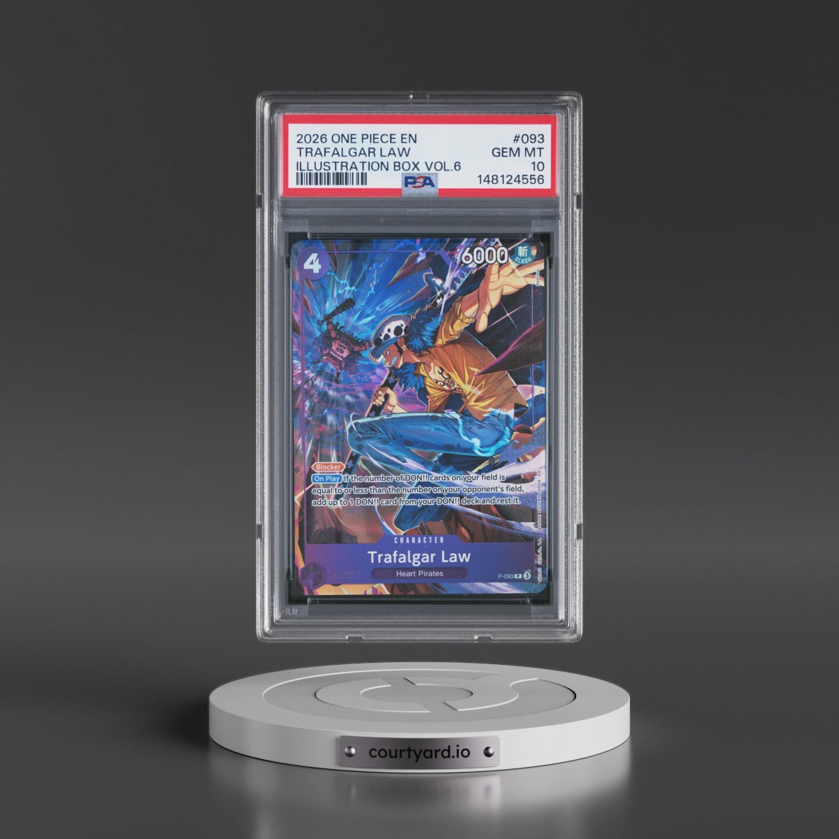 2026 One Piece Promos #093 Trafalgar Law - Illustration Box Vol.6 (PSA 10 GEM MINT)