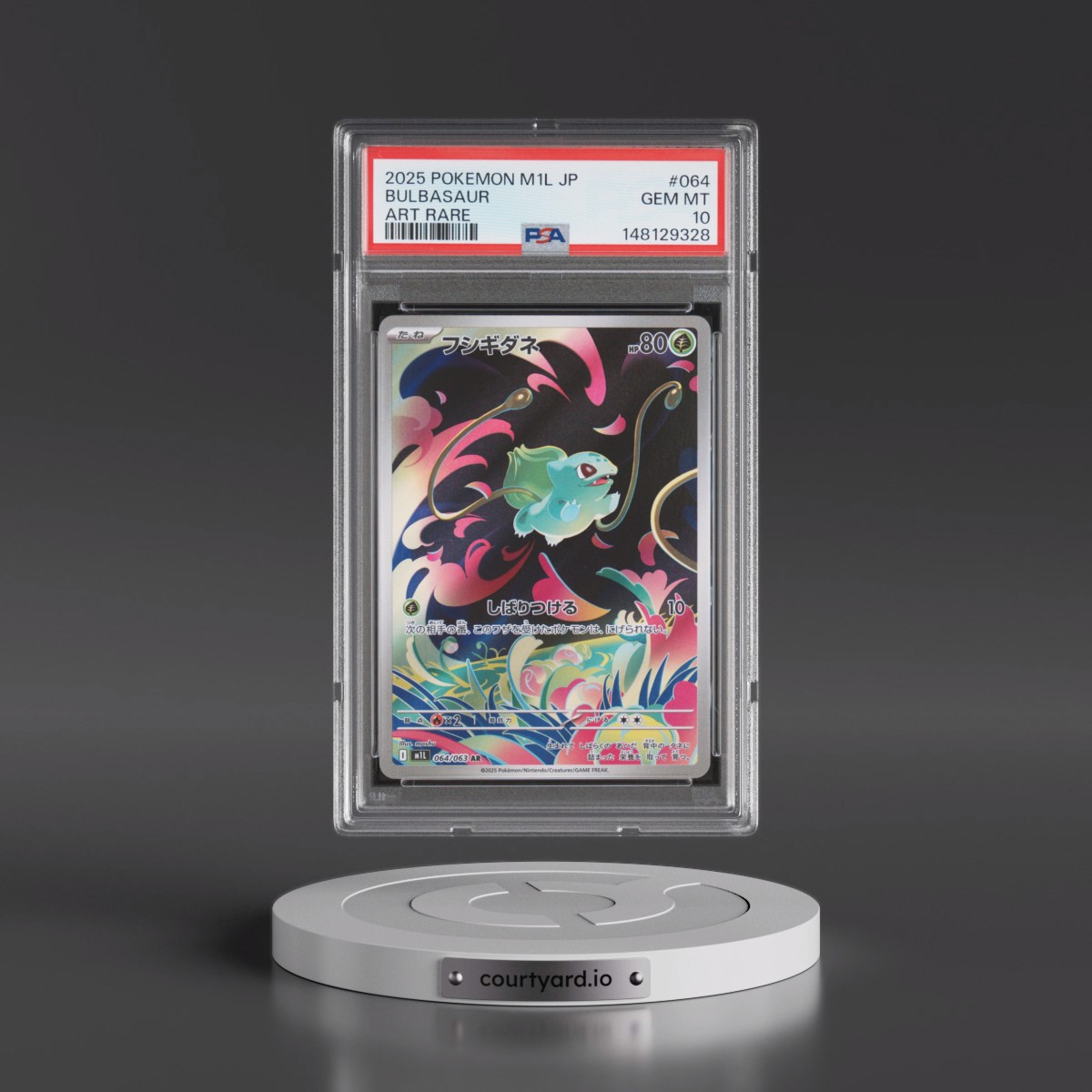 2025 Pokémon M1l-Mega Brave #064 Bulbasaur - Art Rare (PSA 10 GEM MINT)