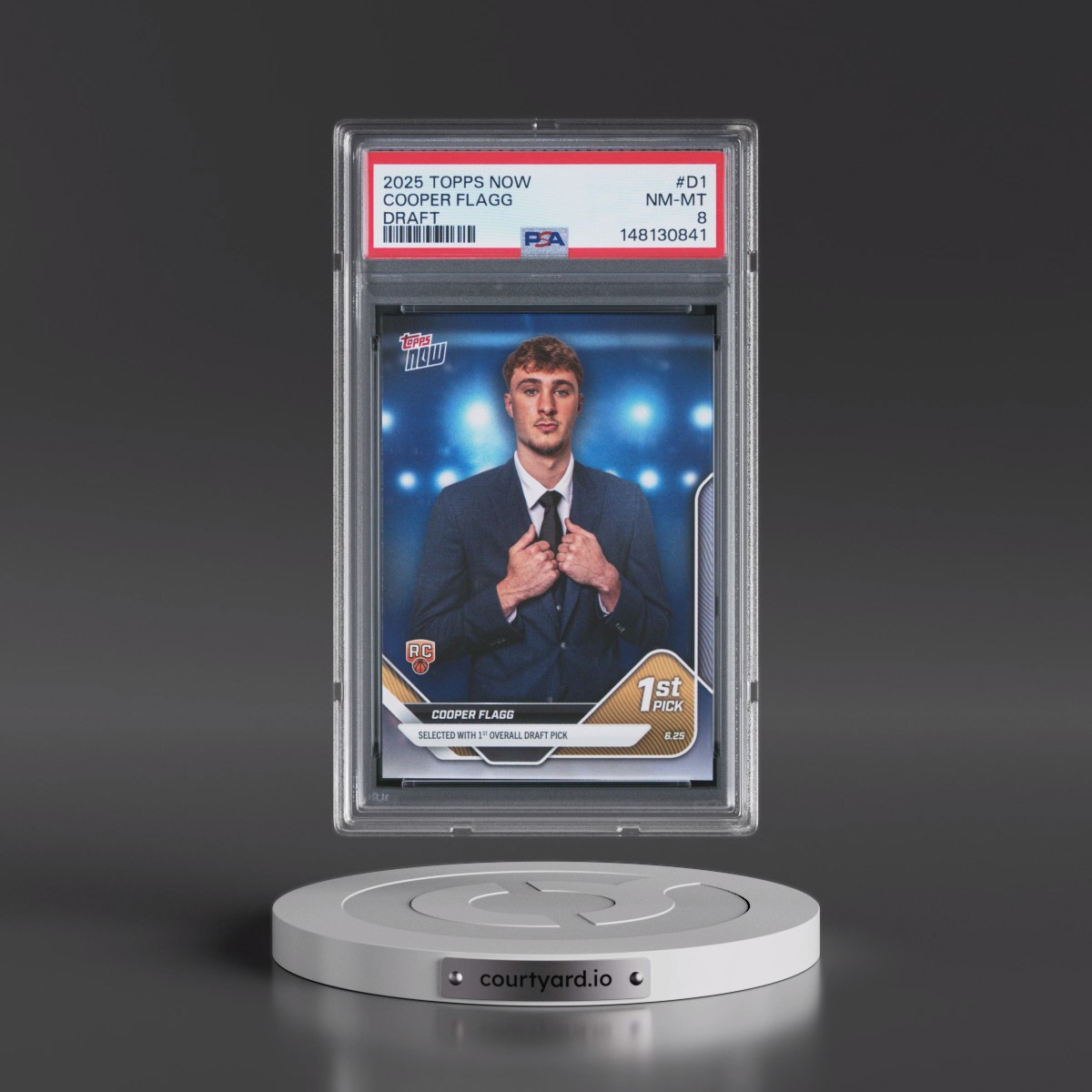 2025 Topps Now Draft #D1 Cooper Flagg (PSA 8 NM-MT)