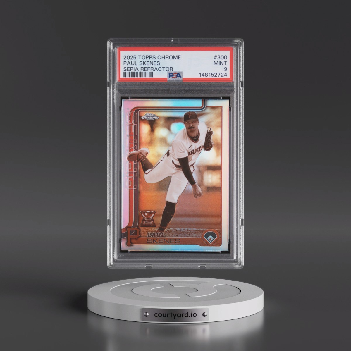2025 Topps Chrome #300 Paul Skenes - Sepia Refractor (PSA 9 MINT)