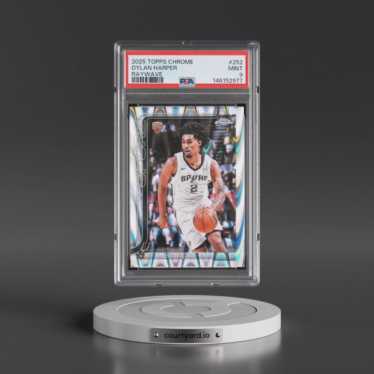 2025 Topps Chrome #252 Dylan Harper - Raywave (PSA 9 MINT)