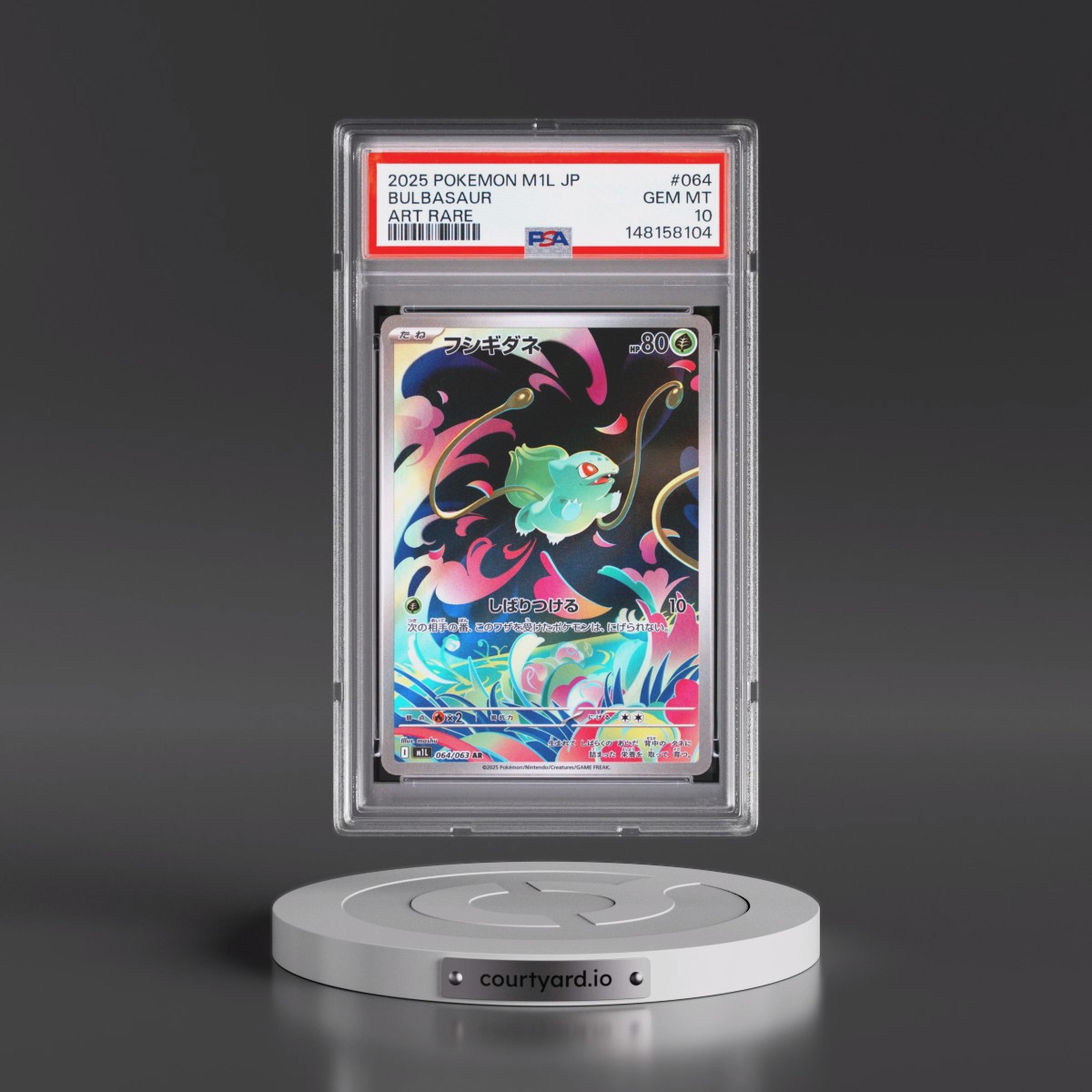 2025 Pokémon M1l-Mega Brave #064 Bulbasaur - Art Rare (PSA 10 GEM MINT)