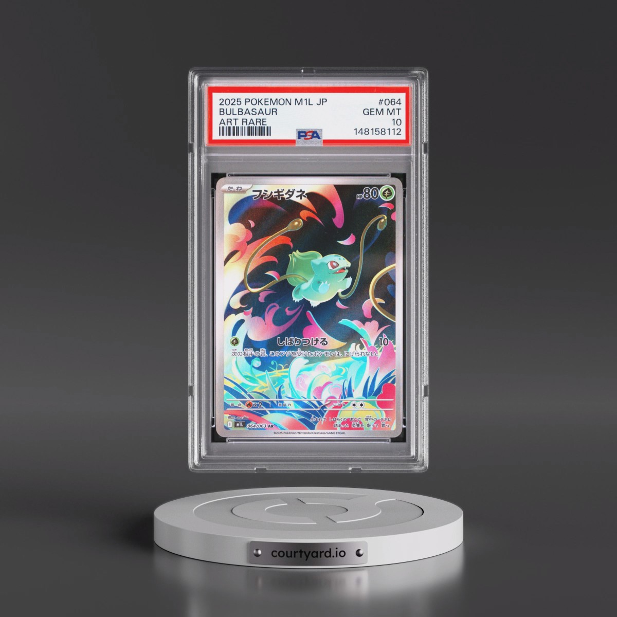 2025 Pokémon M1l-Mega Brave #064 Bulbasaur - Art Rare (PSA 10 GEM MINT)