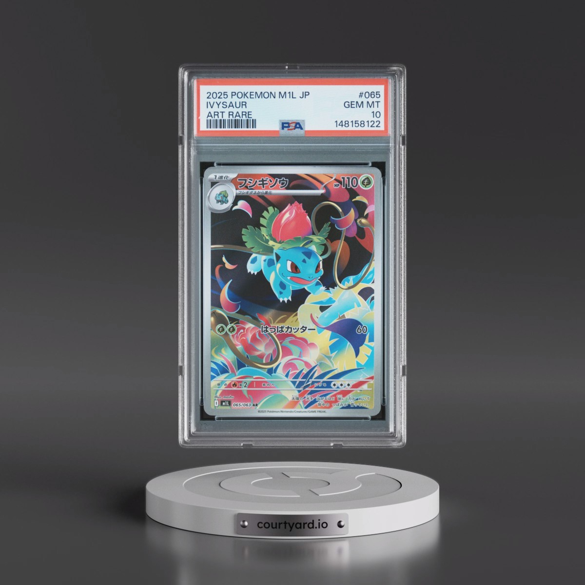 2025 Pokémon M1l-Mega Brave #065 Ivysaur - Art Rare (PSA 10 GEM MINT)
