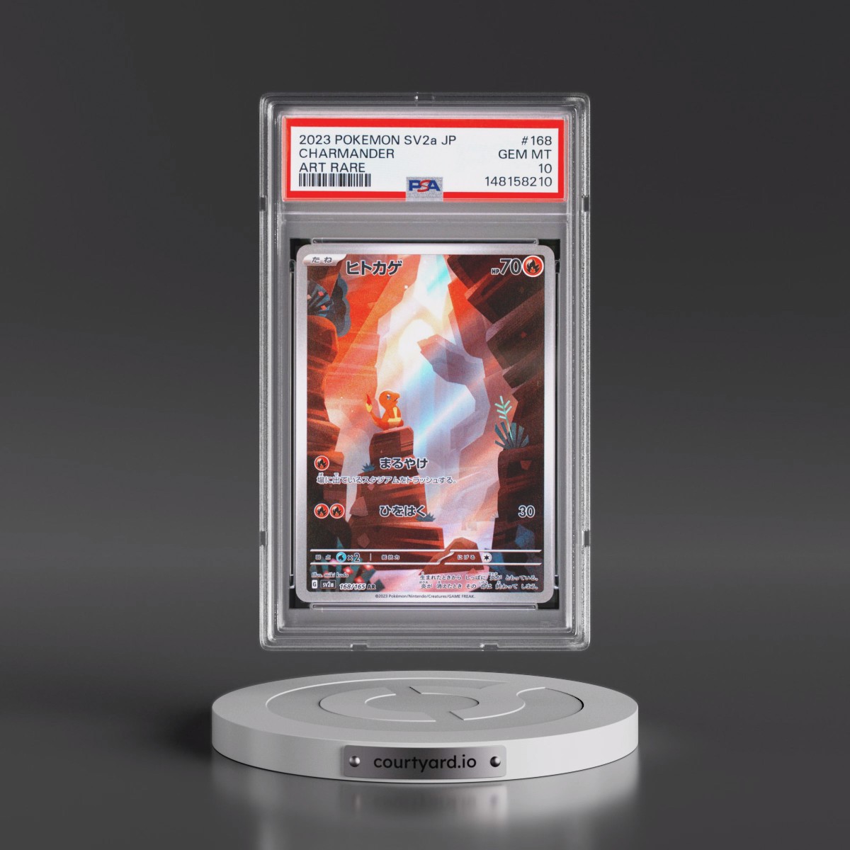 2023 Pokémon Sv2a-Pokémon Card 151 #168 Charmander - Art Rare (PSA 10 GEM MINT)