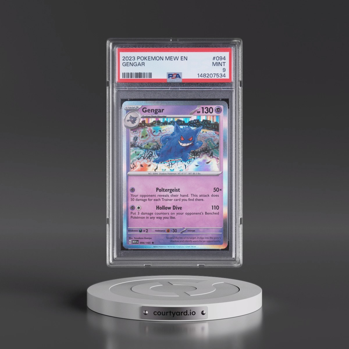 2023 Pokémon Mew EN-151 #094 Gengar (PSA 9 MINT)