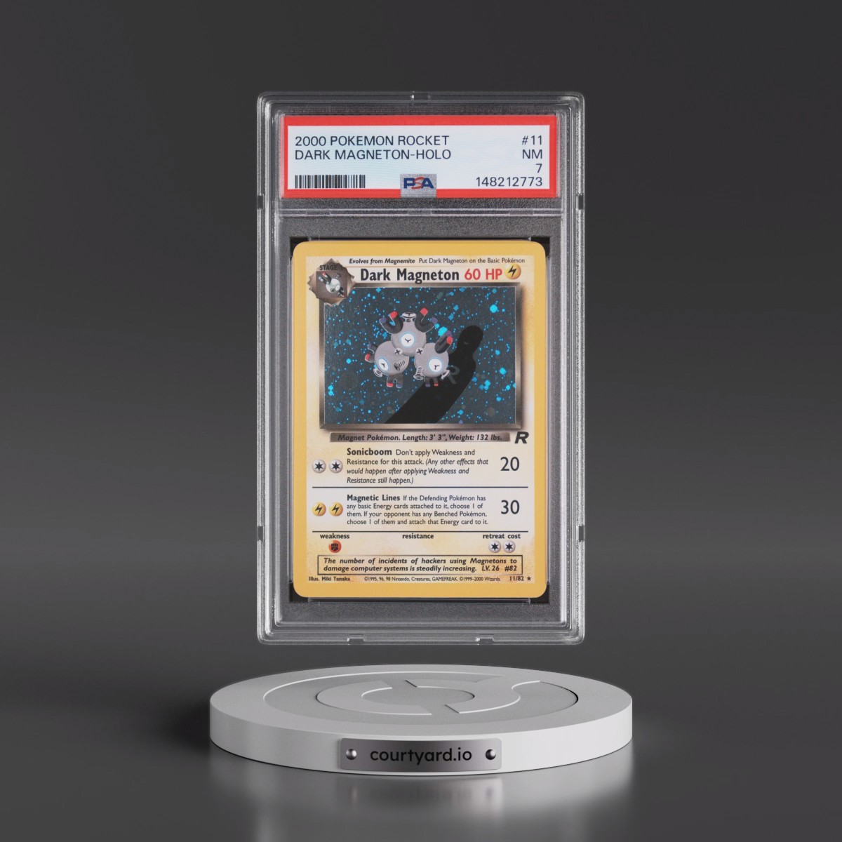 2000 Pokémon Rocket #11 Dark Magneton - Holo (PSA 7 NM)