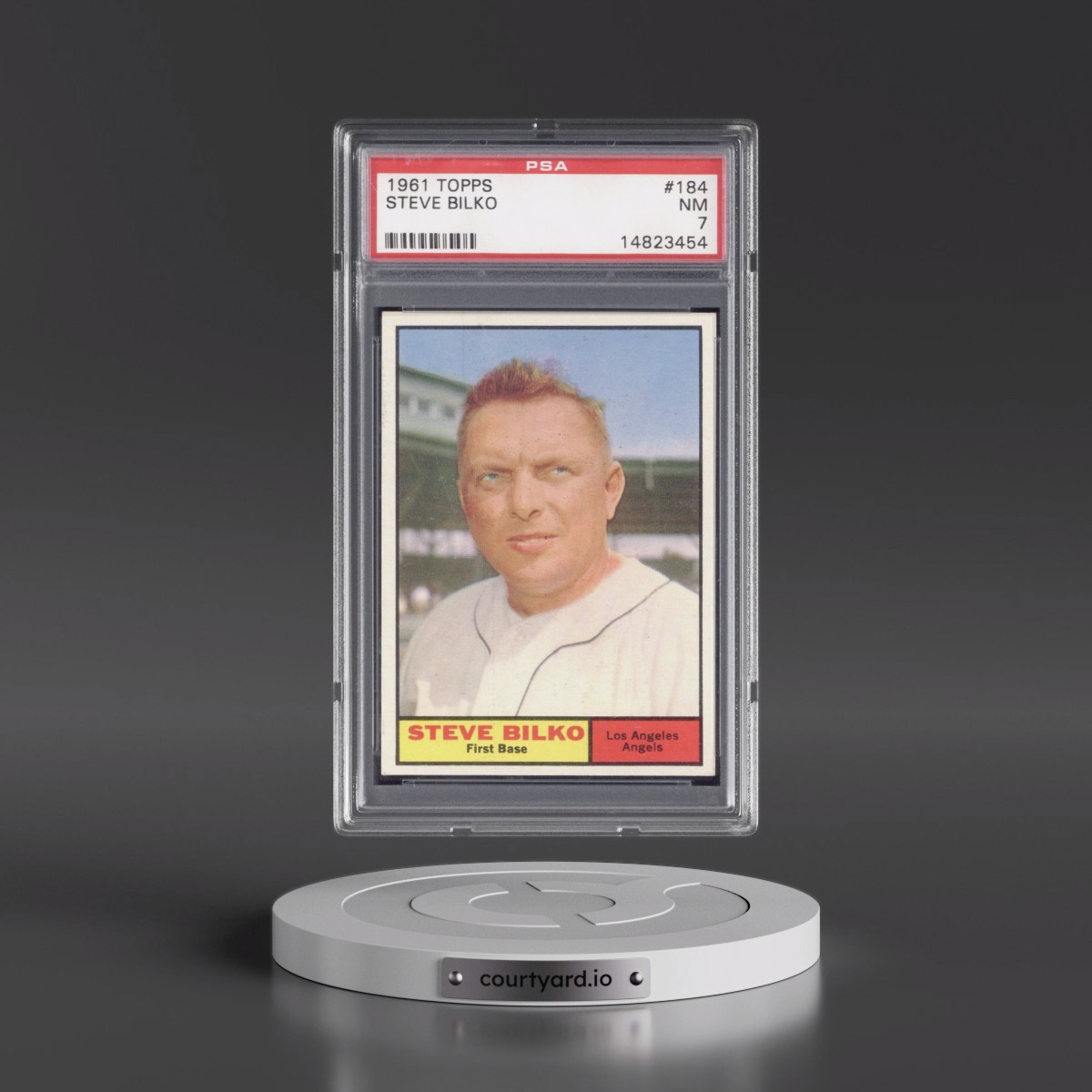 1961 Topps #184 Steve Bilko (PSA 7 NM)
