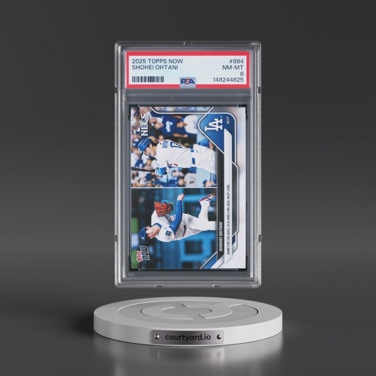 2025 Topps Now #884 Shohei Ohtani (PSA 8 NM-MT)