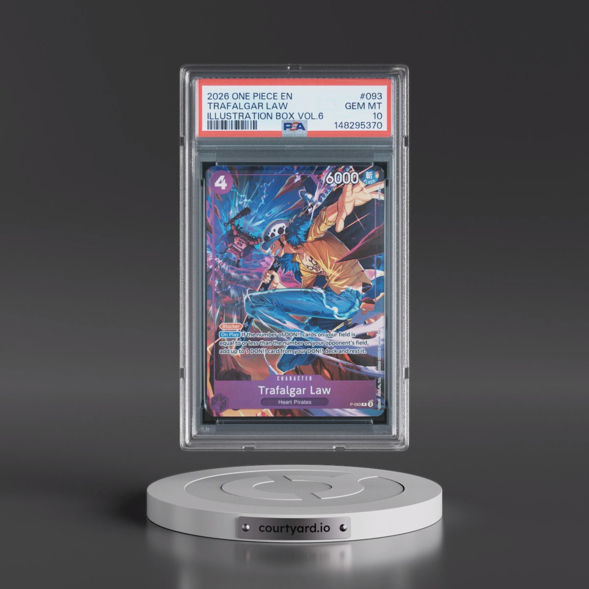 2026 One Piece Promos #093 Trafalgar Law - Illustration Box Vol.6 (PSA 10 GEM MINT)