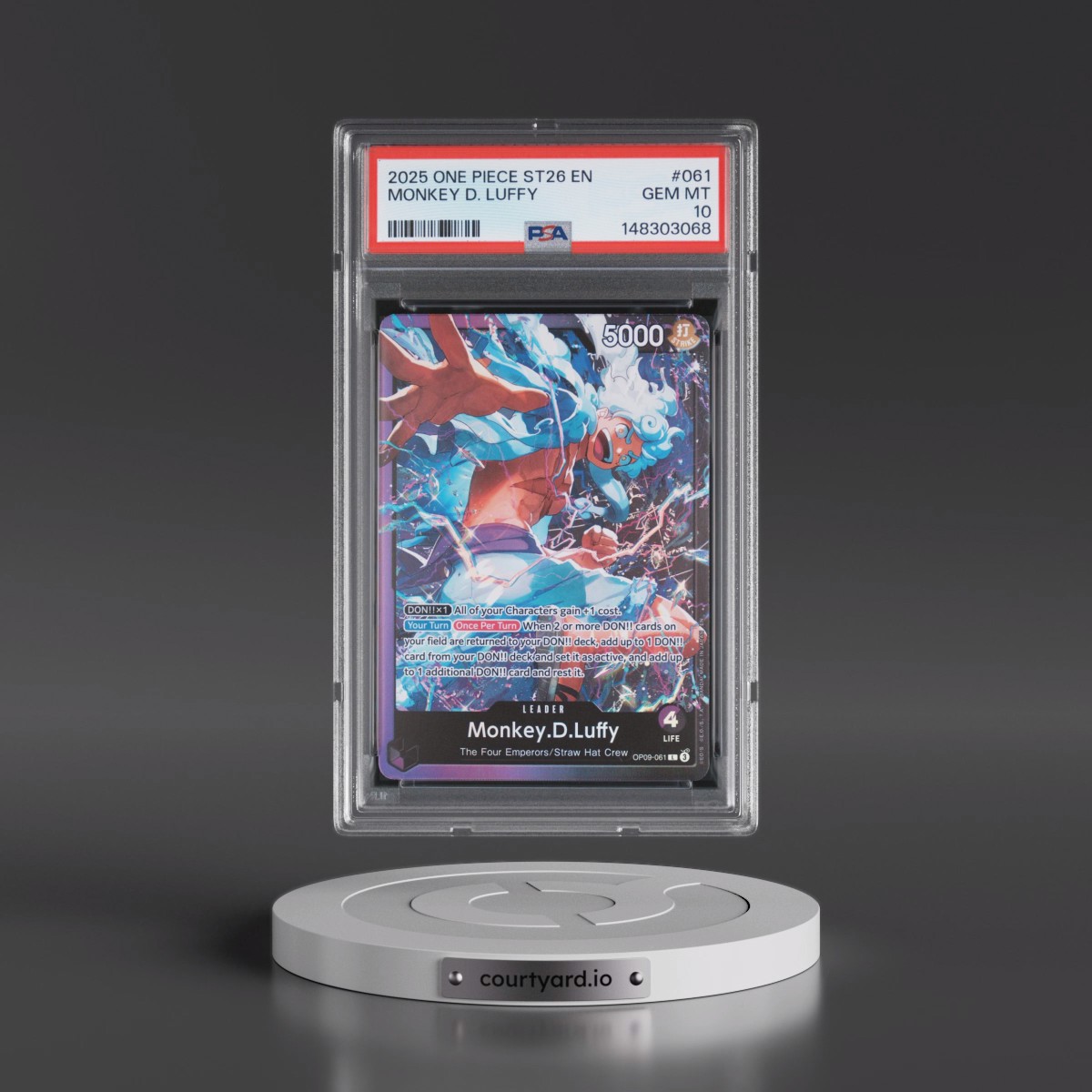 2025 One Piece Starter Deck ST26-Purple/Black Monkey D. Luffy #061 Monkey D. Luffy (PSA 10 GEM MINT)