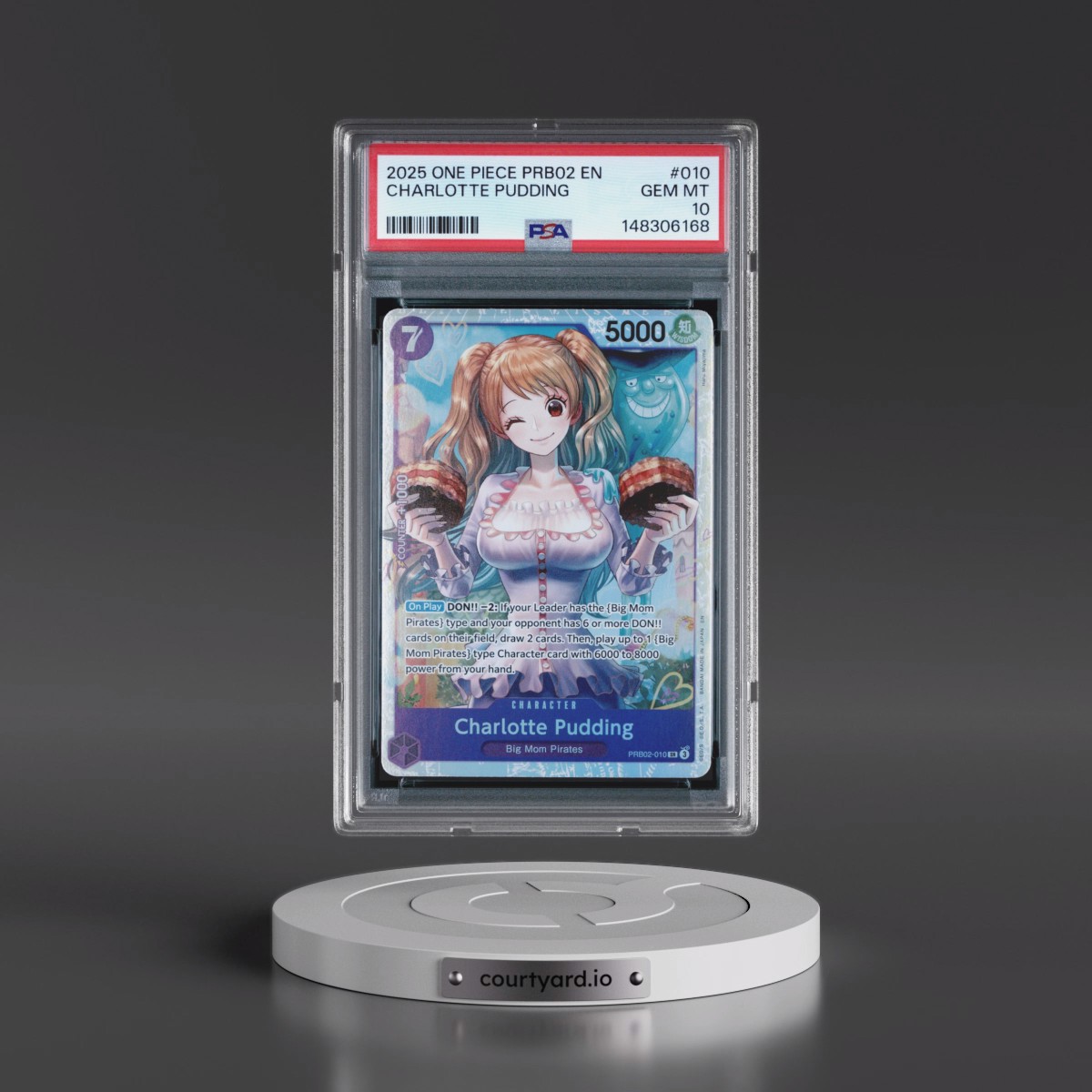 2025 One Piece PRB02-Premium Booster -One Piece Card the Best- Vol.2 #010 Charlotte Pudding (PSA 10 GEM MINT)