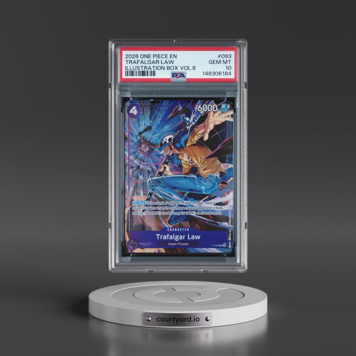 2026 One Piece Promos #093 Trafalgar Law - Illustration Box Vol.6 (PSA 10 GEM MINT)