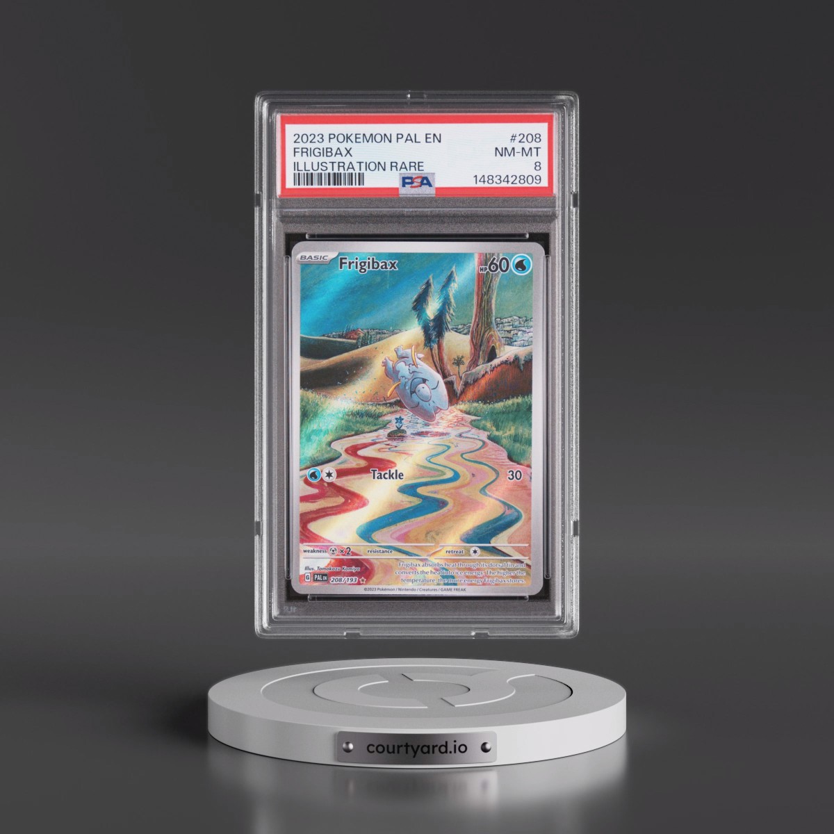 2023 Pokémon Pal EN-Paldea Evolved #208 Frigibax - Illustration Rare (PSA 8 NM-MT)
