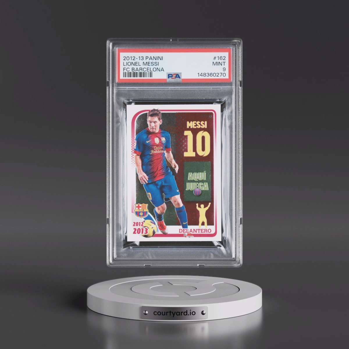 2012 Panini FC Barcelona #162 Lionel Messi (PSA 9 MINT)