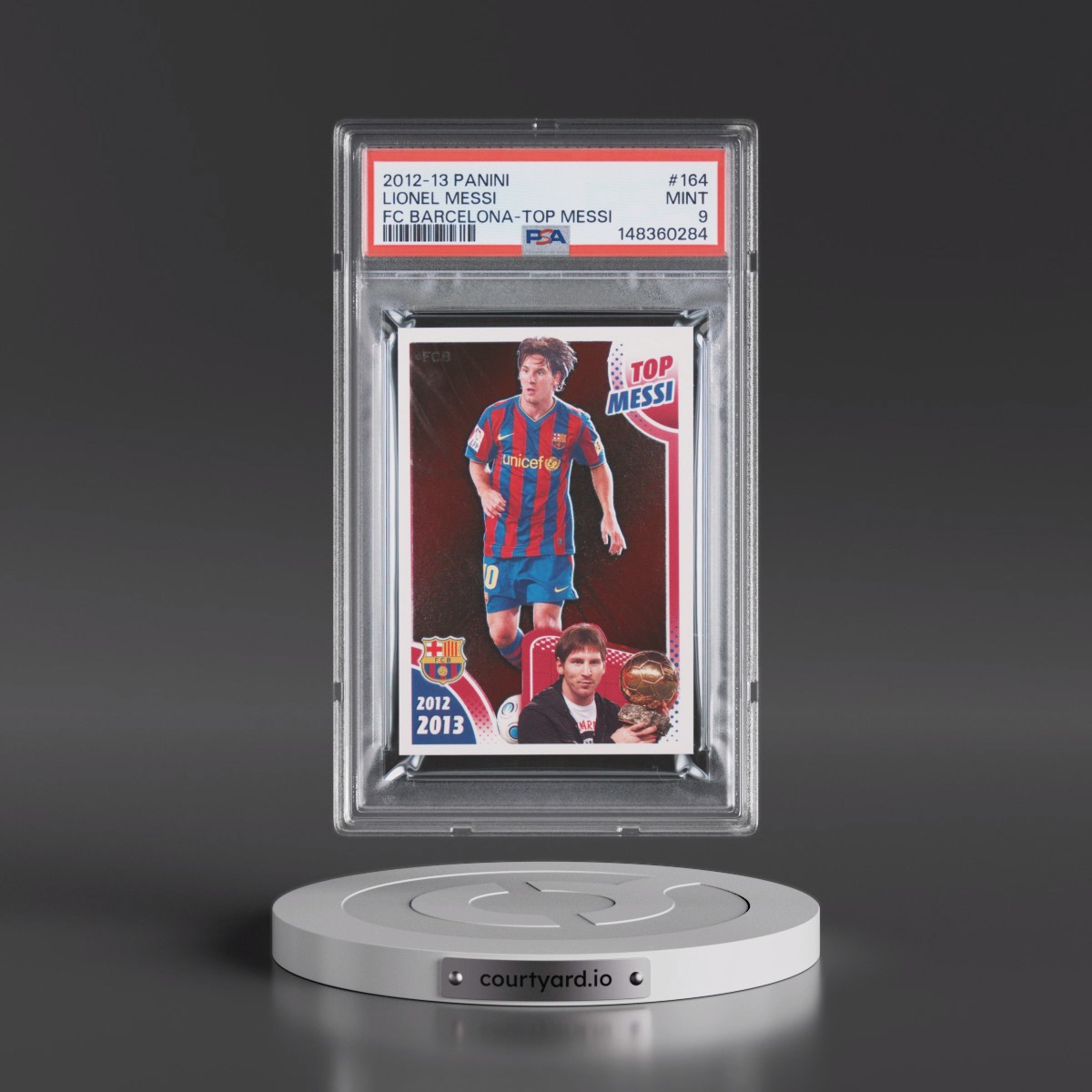2012 Panini FC Barcelona #164 Lionel Messi (PSA 9 MINT)