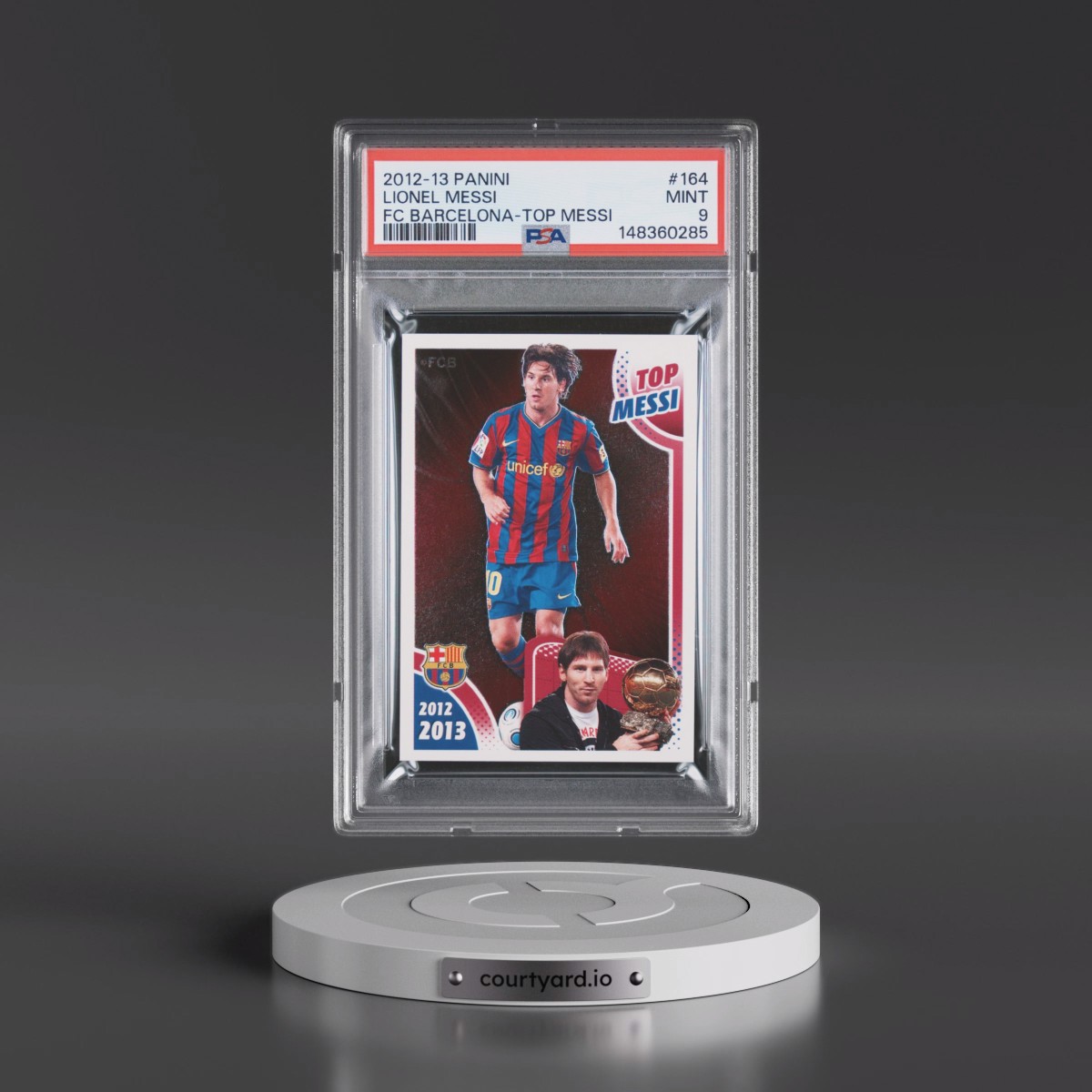 2012 Panini FC Barcelona #164 Lionel Messi (PSA 9 MINT)