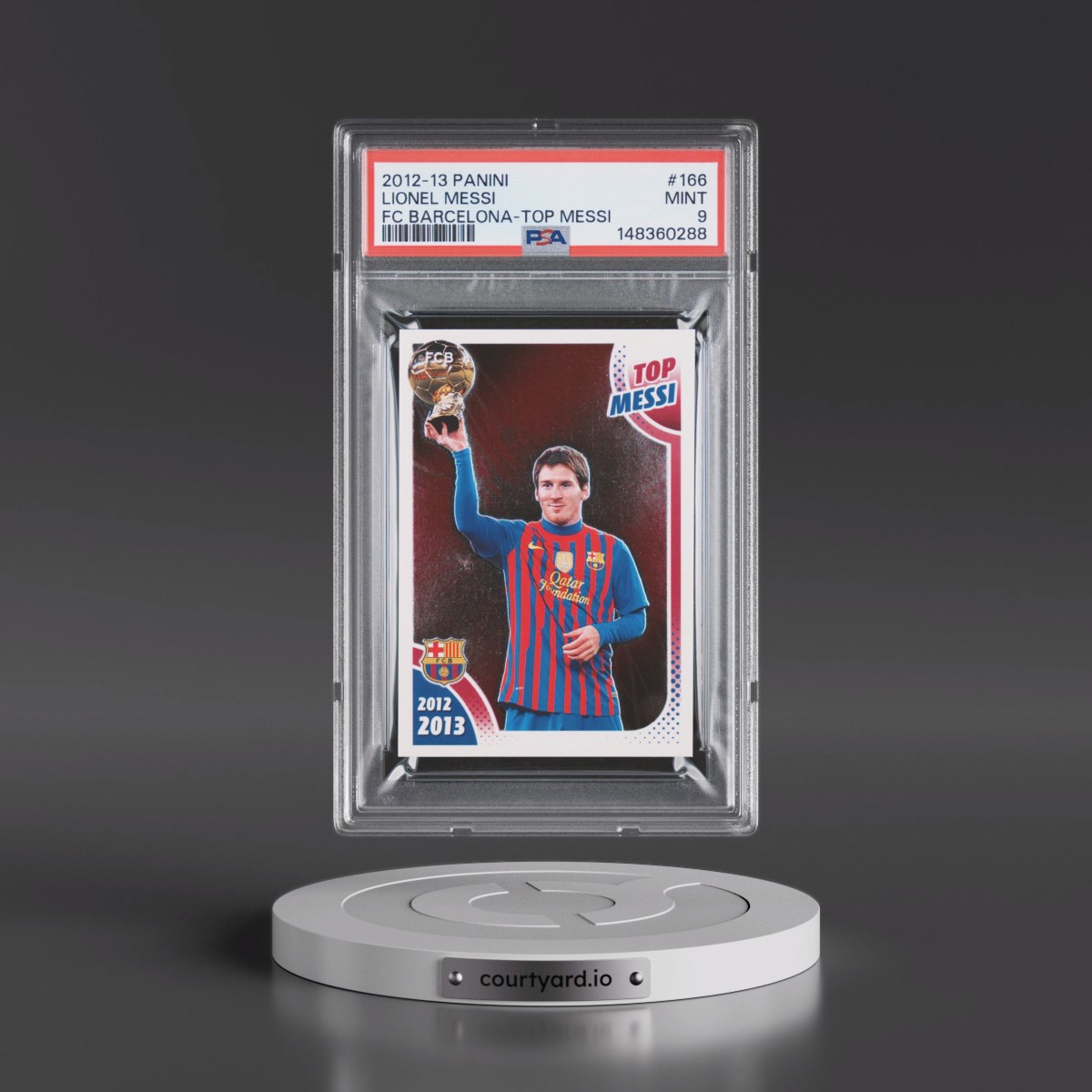 2012 Panini FC Barcelona #166 Lionel Messi (PSA 9 MINT)