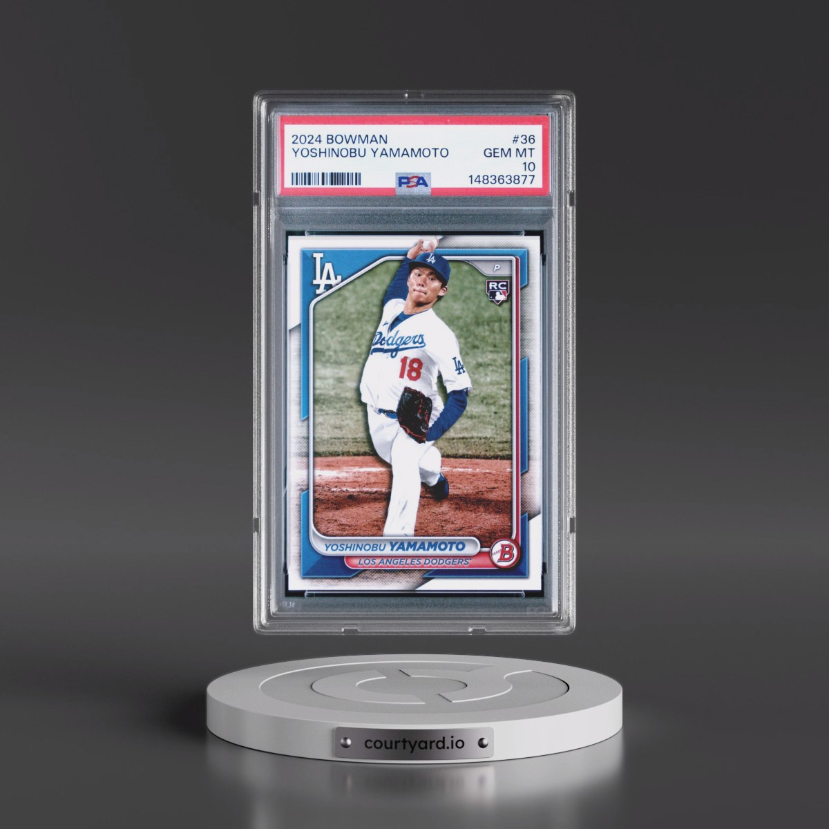 2024 Bowman #36 Yoshinobu Yamamoto (PSA 10 GEM MINT)