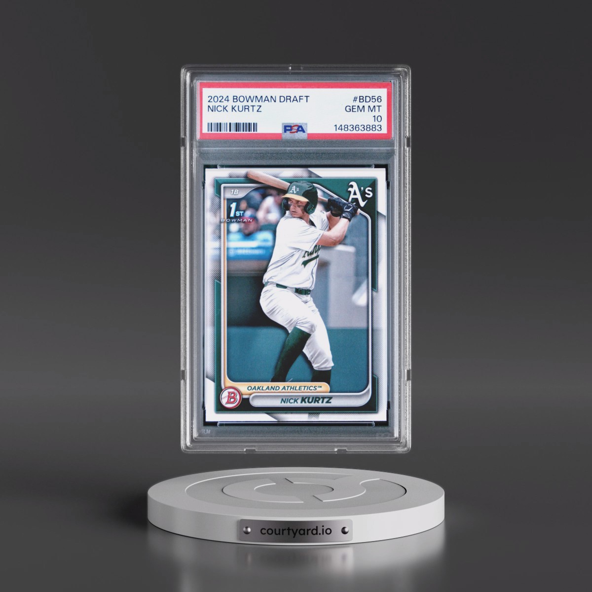 2024 Bowman Draft #BD56 Nick Kurtz (PSA 10 GEM MINT)