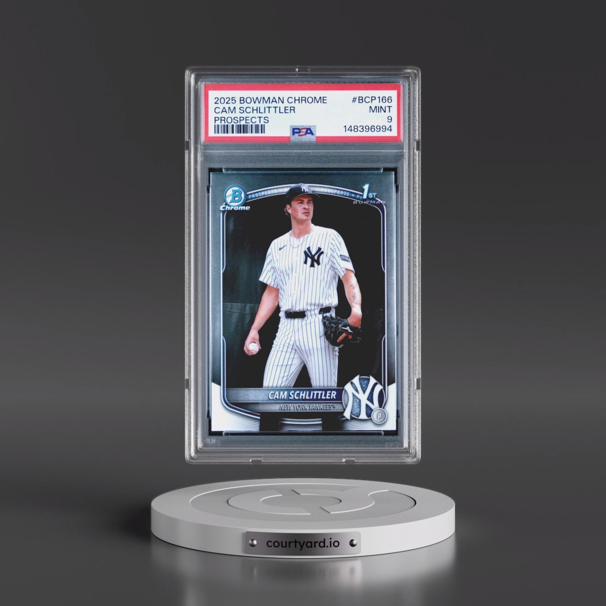 2025 Bowman Chrome Prospects #BCP166 Cam Schlittler (PSA 9 MINT)