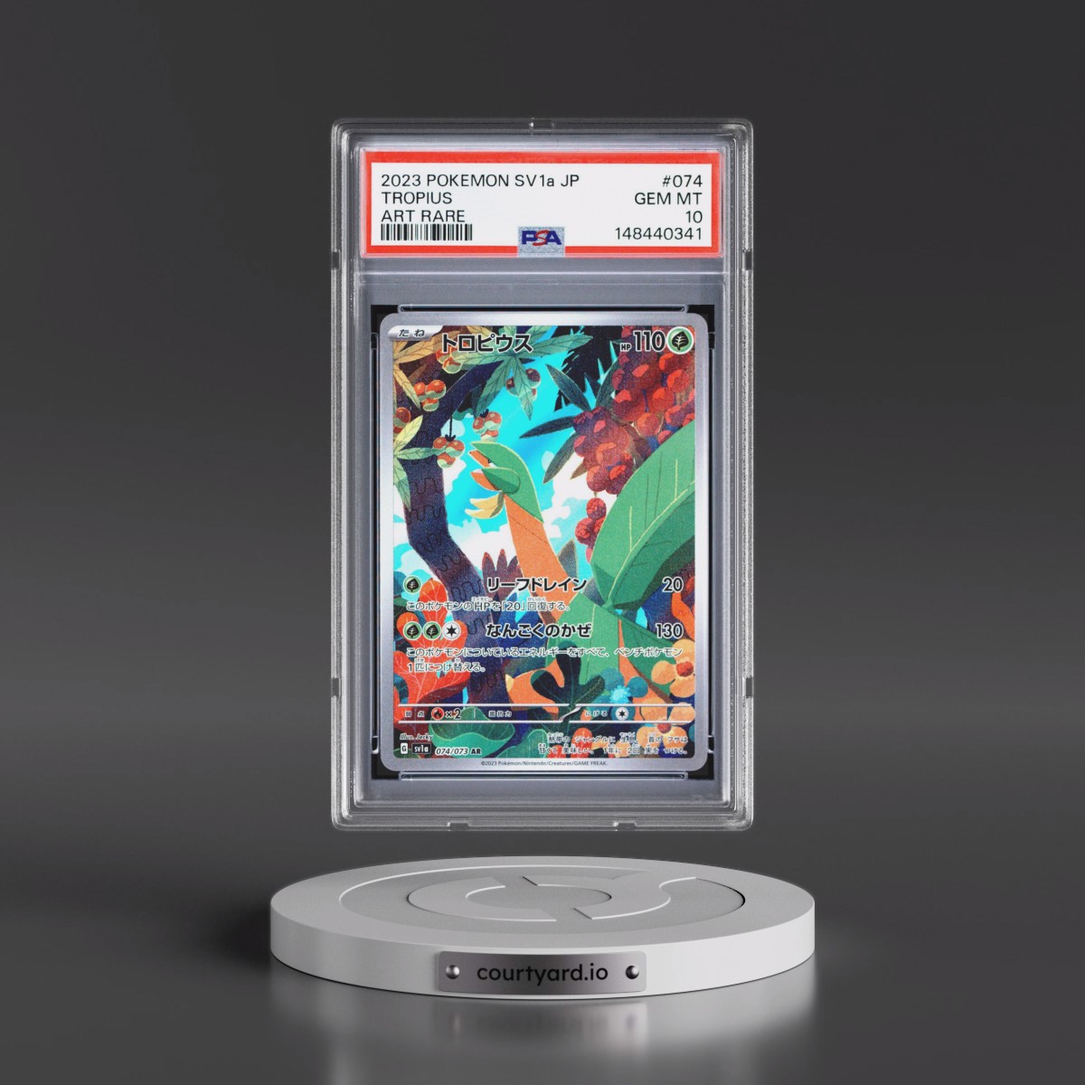 2023 Pokémon Sv1a-Triplet Beat #074 Tropius - Art Rare (PSA 10 GEM MINT)
