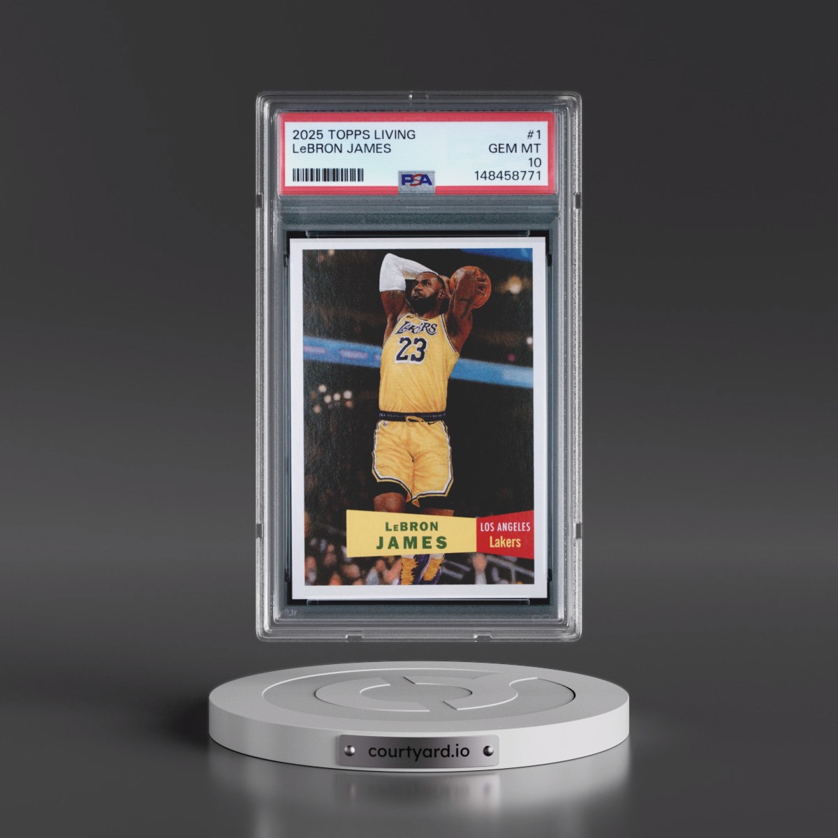 2025 Topps Living #1 LeBron James (PSA 10 GEM MINT)