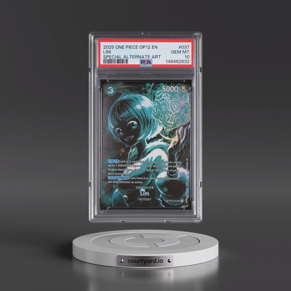 2025 One Piece OP12-Legacy of the Master #037 Lim - Special Alternate Art (PSA 10 GEM MINT)