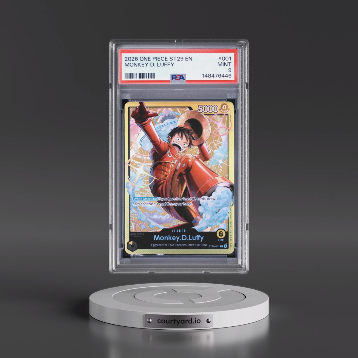 2026 One Piece Starter Deck ST29-Egghead #001 Monkey D. Luffy (PSA 9 MINT)
