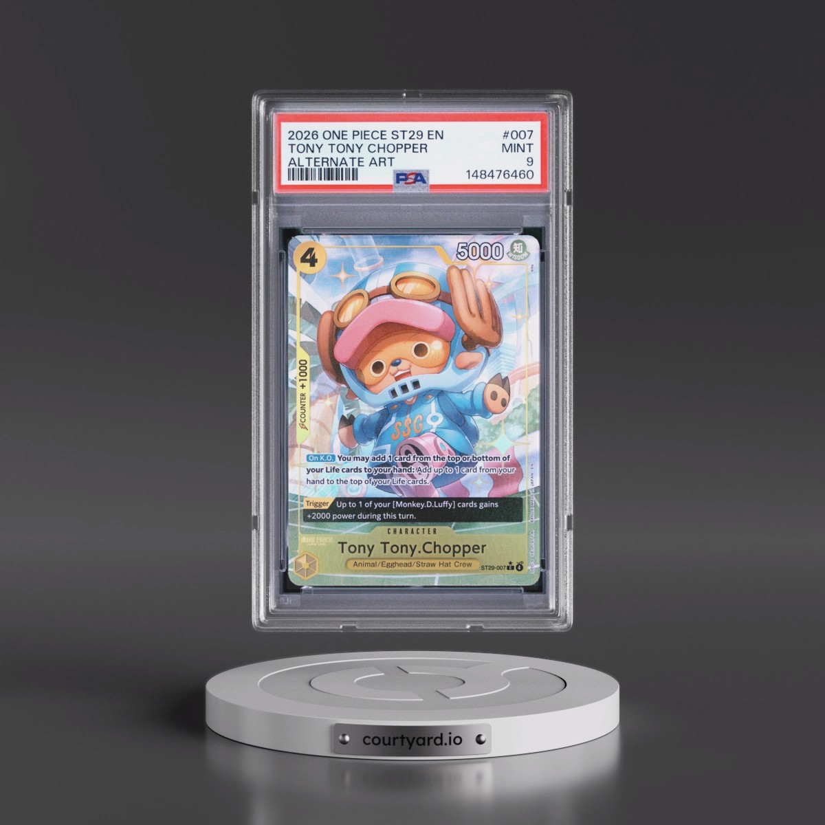 2026 One Piece Starter Deck ST29-Egghead #007 Tony Tony Chopper - Alternate Art (PSA 9 MINT)