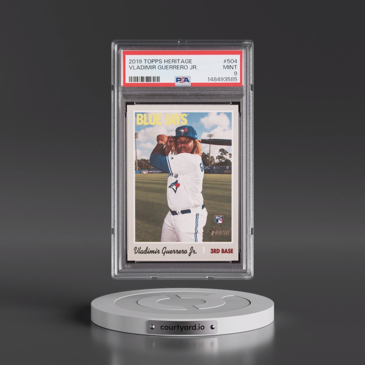 2019 Topps Heritage #504 Vladimir Guerrero Jr. (PSA 9 MINT)