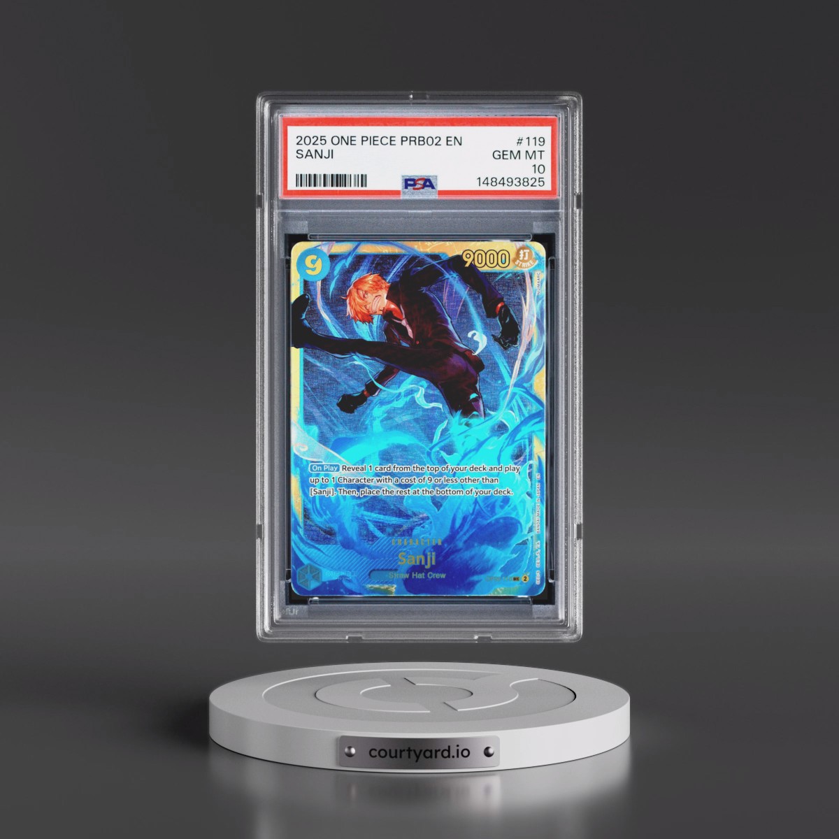 2025 One Piece PRB02-Premium Booster -One Piece Card the Best- Vol.2 #119 Sanji (PSA 10 GEM MINT)