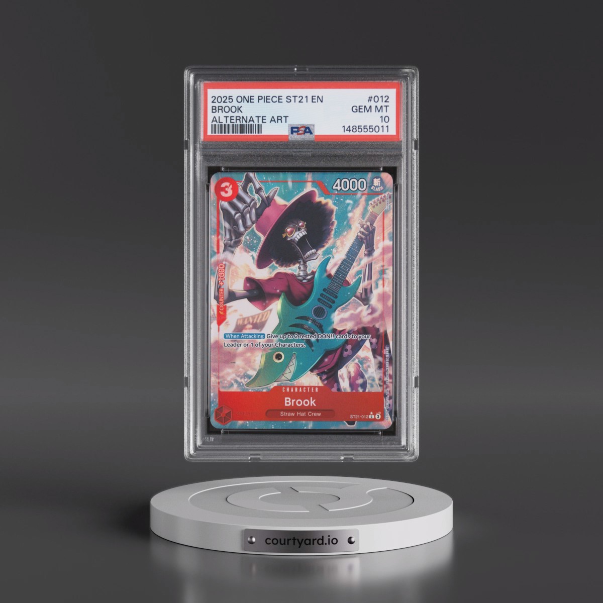 2025 One Piece Starter Deck ST21-EX Gear 5 #012 Brook - Alternate Art (PSA 10 GEM MINT)