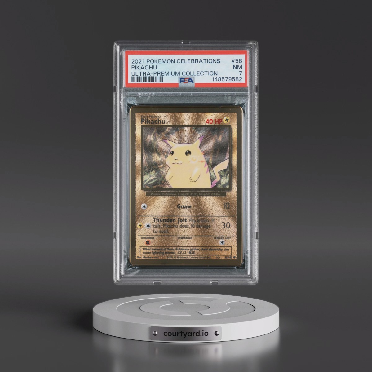 2021 Pokémon Celebrations Ultra-Premium Collection #58 Pikachu (PSA 7 NM)