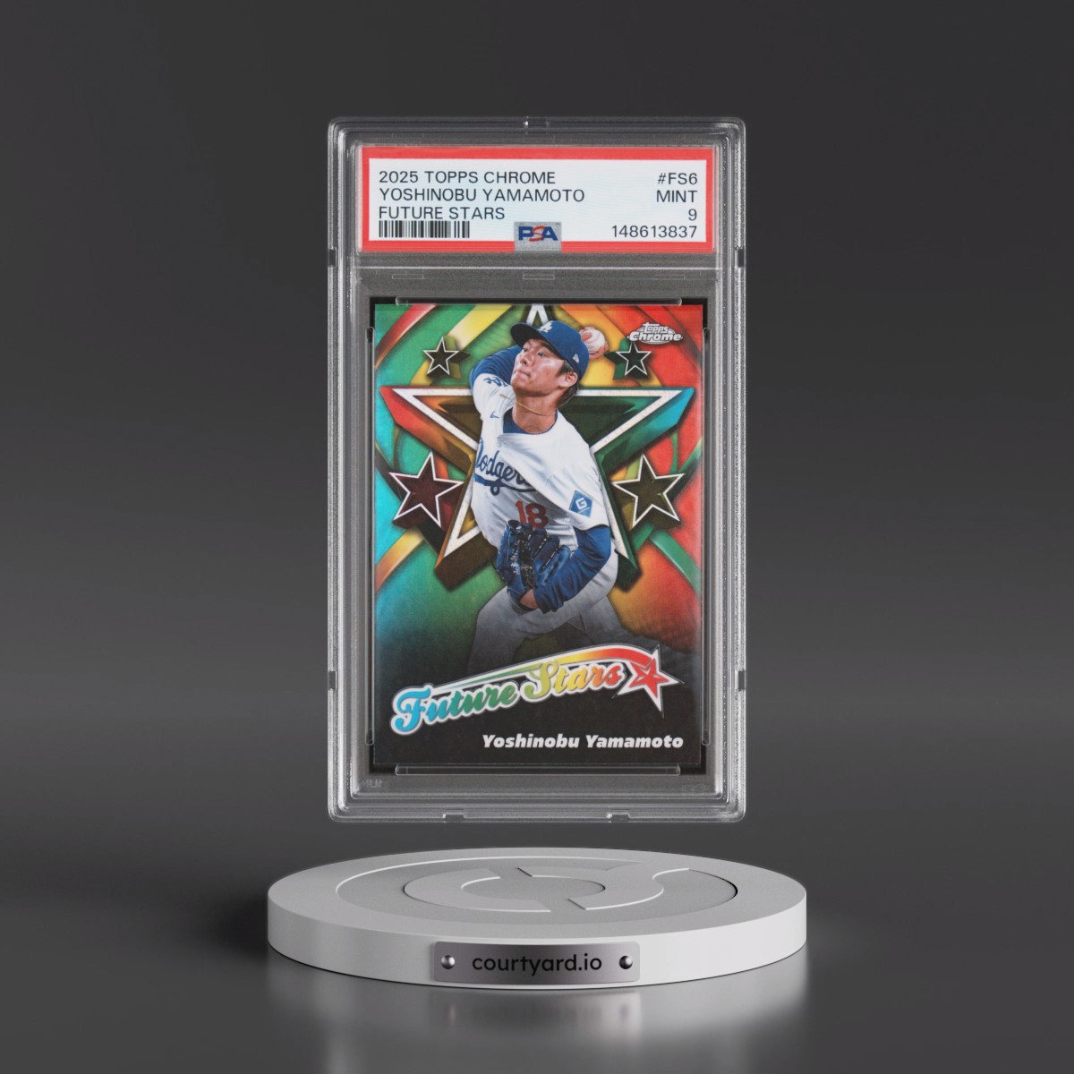 2025 Topps Chrome Future Stars #FS6 Yoshinobu Yamamoto (PSA 9 MINT)