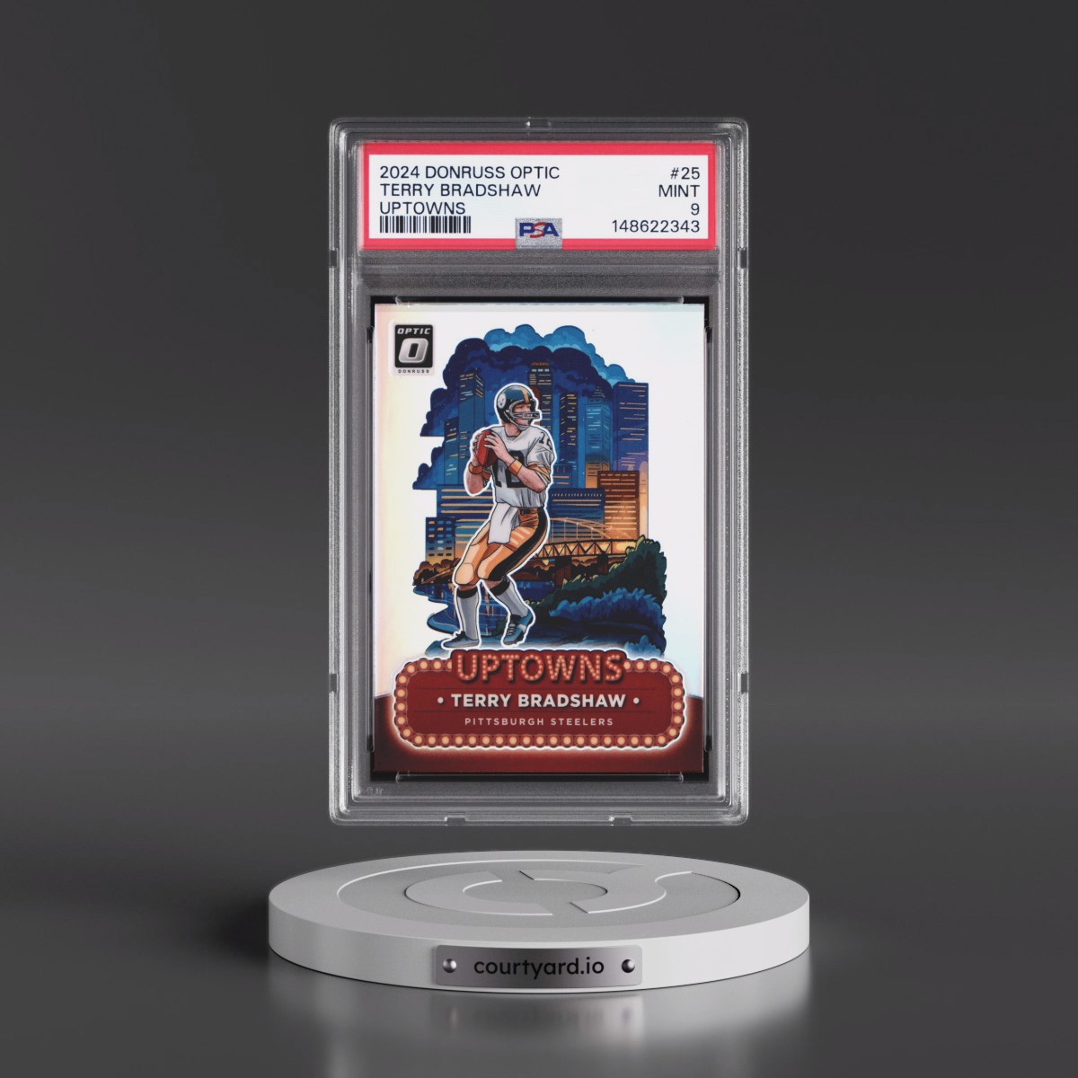 2024 Panini Donruss Optic Uptowns #25 Terry Bradshaw (PSA 9 MINT)
